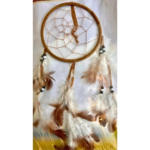 Handcrafted Native American Dreamcatcher Medicine Wheel Sioux Indian set of two - Picture 3 of 8